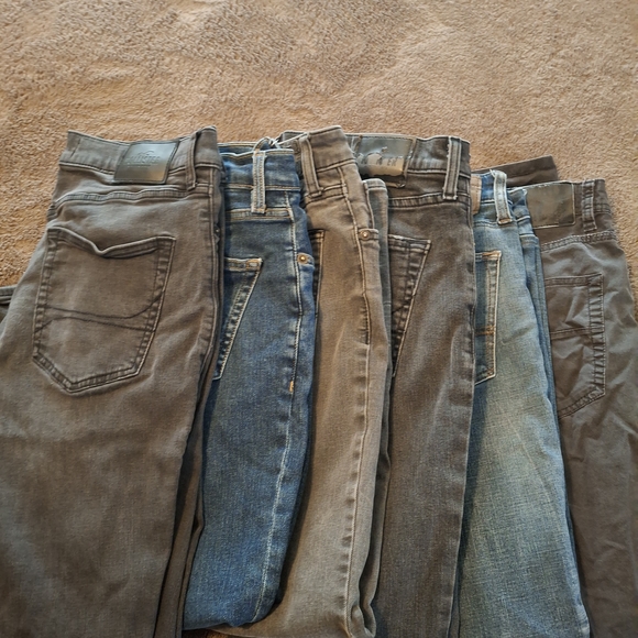 Hollister Other - Hollister Men's Slim Jeans - Gray, Blue, and Tan